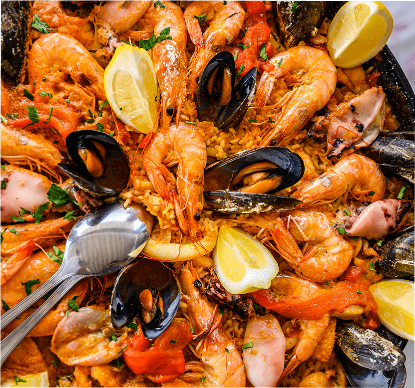 Paella de marisco